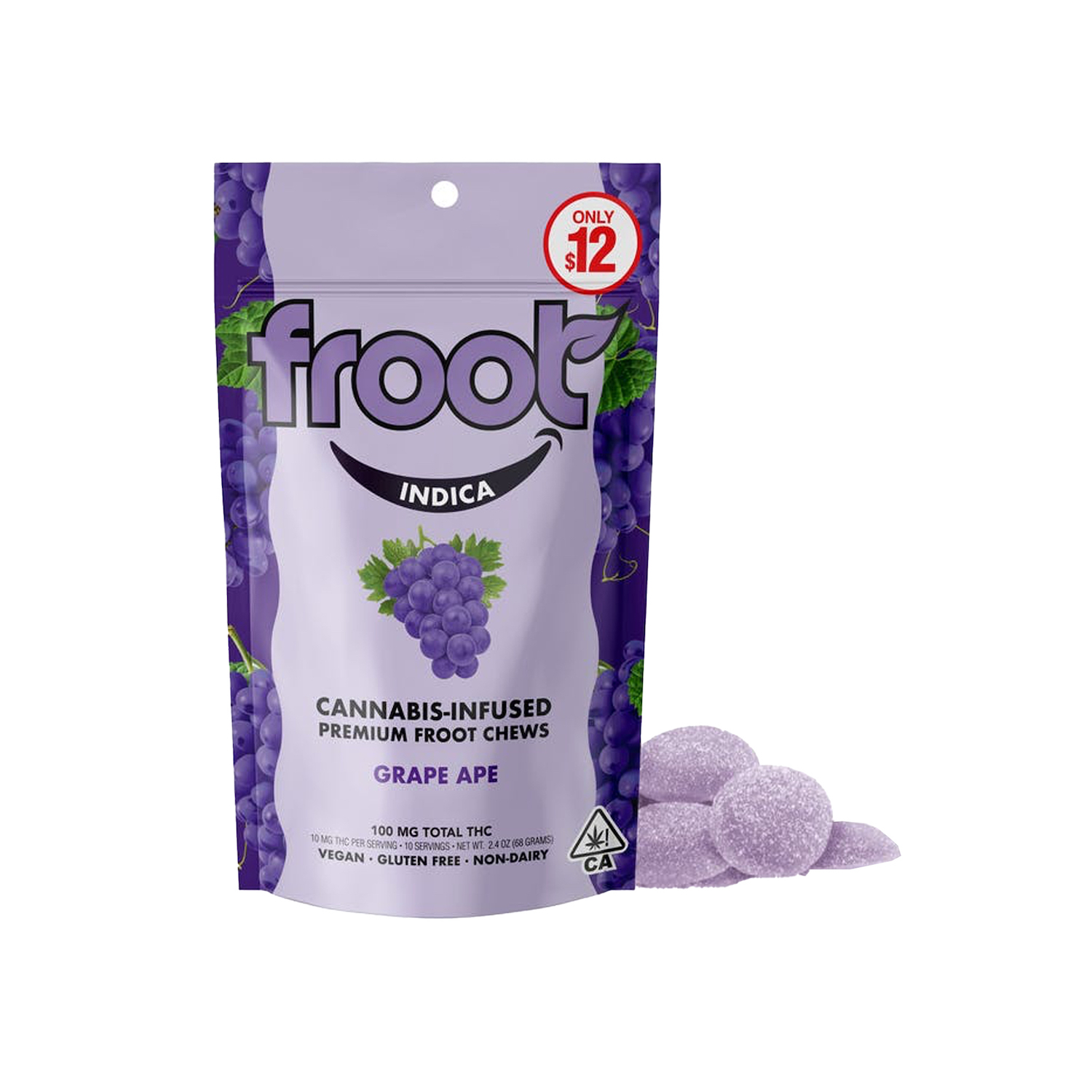 Grape Ape Gummies 100mg VEGAN 🍃